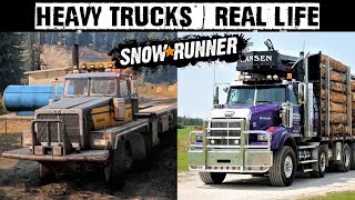 SnowRunner  All HEAVY TRUCKS in Real Life | What do these trucks look like in real life?