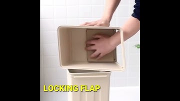 Modern Designer Trash Can For Small Narrow Slim Spaces I Perfect #smallapt Therapy Design.