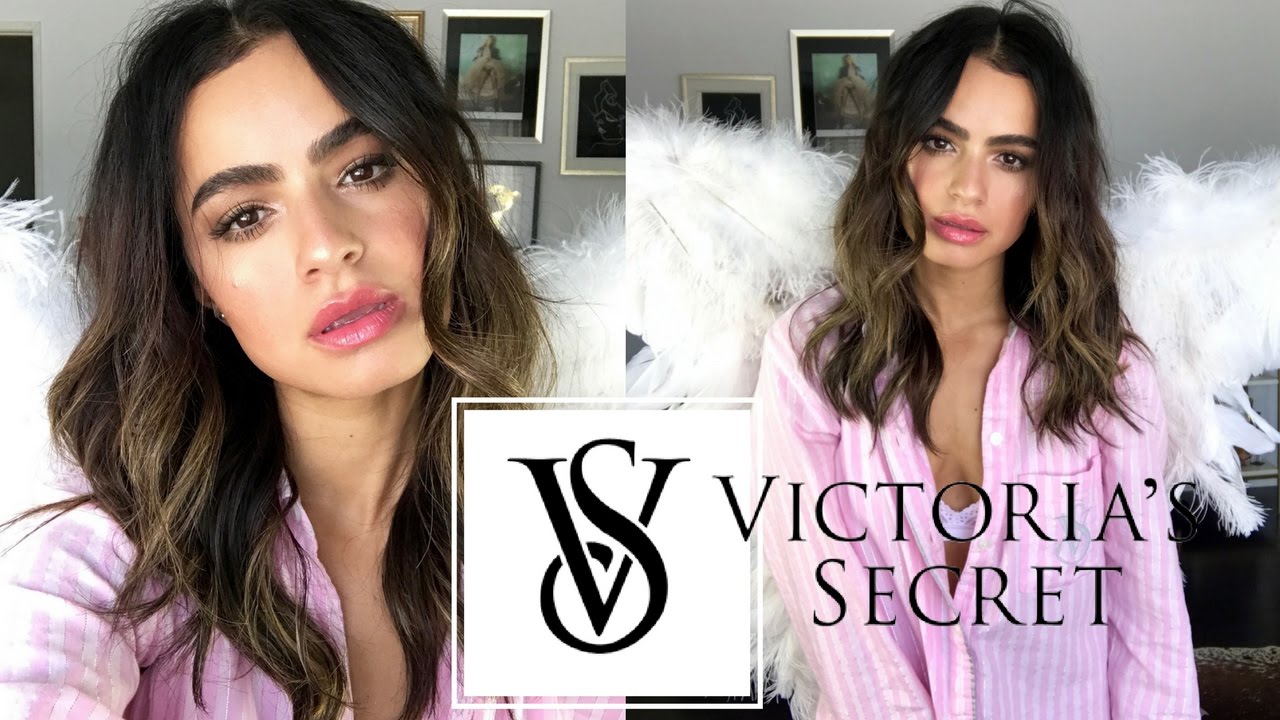 VICTORIAS SECRET Hair Makeup And DIY Angel Wings YouTube