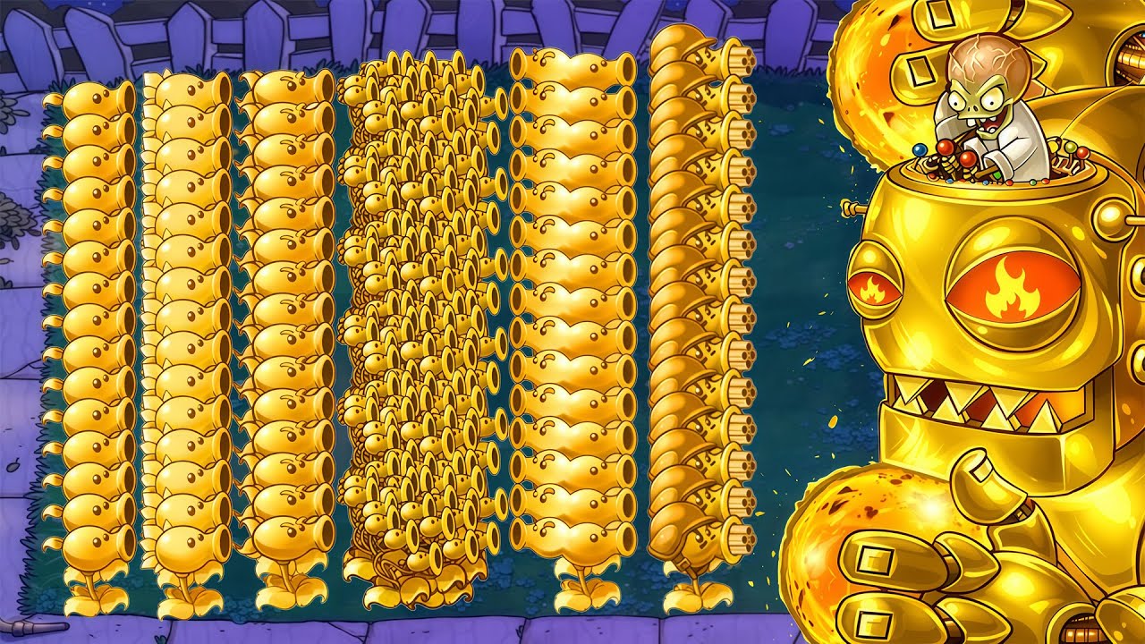 All Pea PvZ Vs All Zombies PvZ Vs Giga Gargantuar Vs Dr Zomboss Plants ...