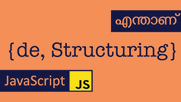 Destructuring Assignment | JavaScript | Malayalam