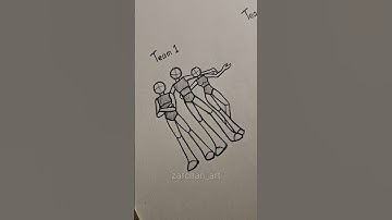 How to draw trio body tutorial ✨️ #drawing #art #tutorial #howtodraw #shorts