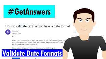 GetAnswers - Validate text field with dates
