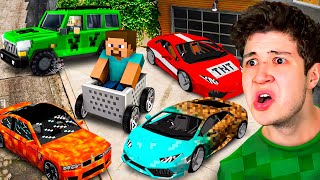 ROBANDO COCHES de MINECRAFT en GTA 5! ⛏ (Mods)