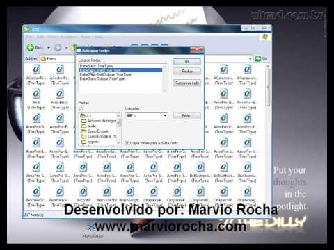 Vídeo: Como Instalar Fontes No Windows XP