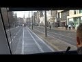 Edinburgh's New Trams - Ride Behind the Driver Over the Complete Route.