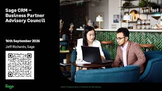 Sage CRM Business Partner Advisory Council September 2026