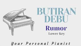 Download Lagu Butiran Debu - Rumor (Male Lower Key) - Quality Piano Karaoke MP3