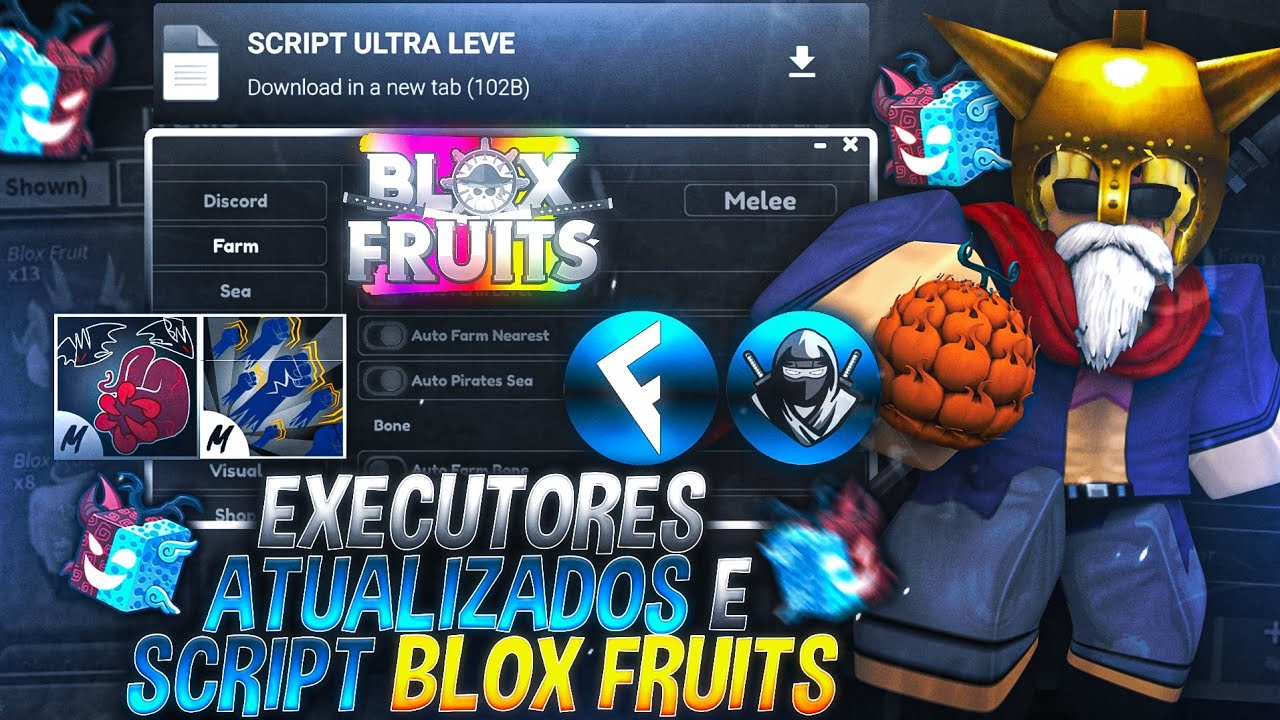 ATUALIZADO! 🔱 Executor FLUXUS e SCRIPT Blox Fruits (CELULAR e PC