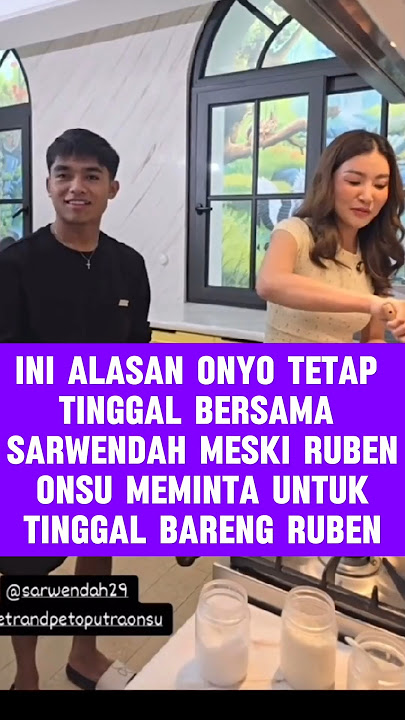alasan onyo tetap bersama sarwendah #rubenonsu #sarwendah #betrandpeto #raffiahmad
