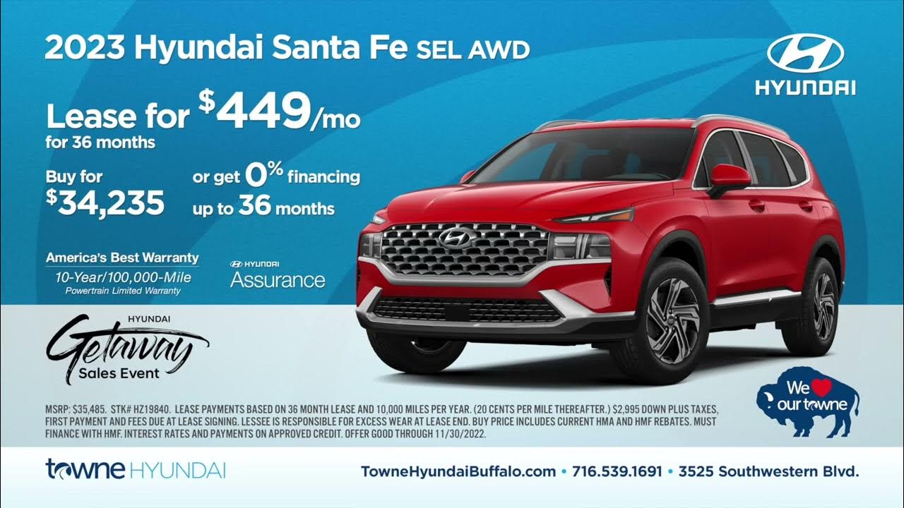 The Hyundai Getaway Sales Event is on at Towne Hyundai YouTube