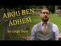 Abou ben adhem by leigh hunt graveyard poetry