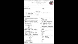Grade 4 Social Studies Term 1 2026 Opener Exam with Marking Scheme
