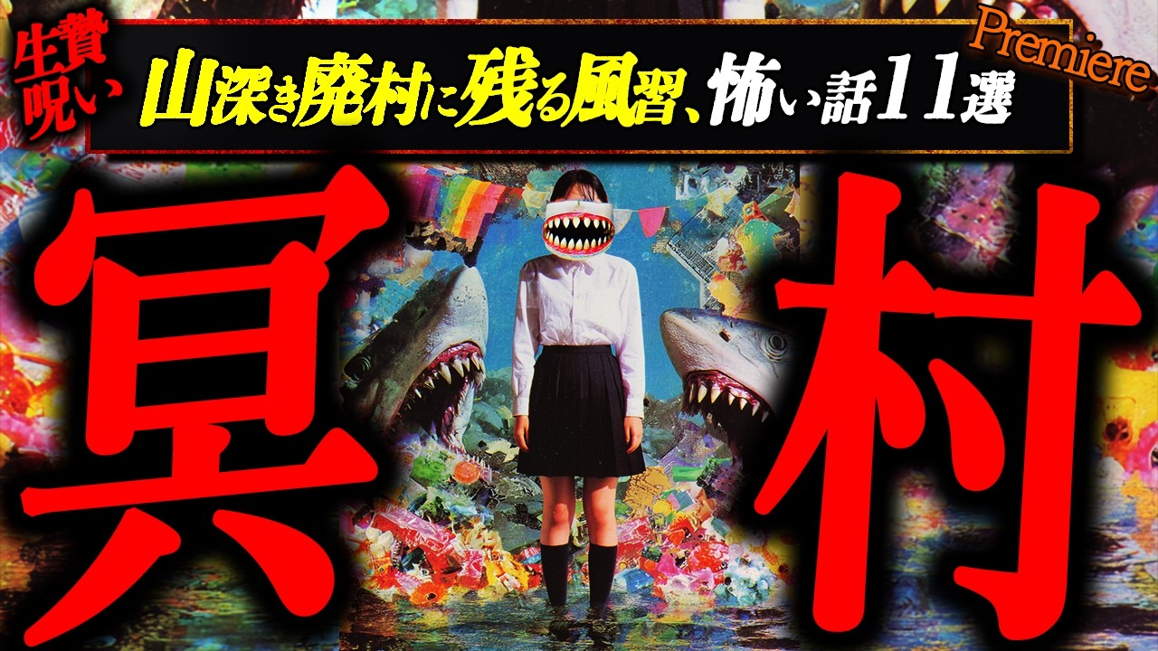 【冥村】山深き廃村に今も残る風習､怖い話１１選【睡眠用・作業用BGM】
