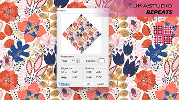 Rotate Image | TUKAstudio Video Help | Fabric Design Software | Repeats