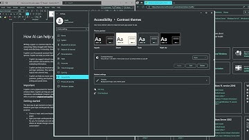 Navigate the color and contrast settings | Windows 11