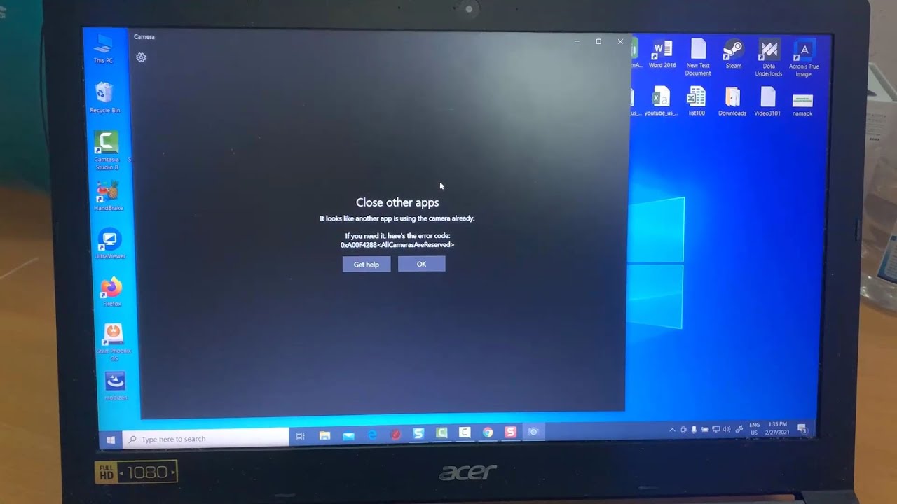 How To Fix Acer Laptop Camera not Working in Windows 10 - YouTube