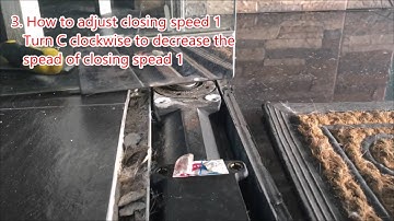 Floor Door Closer 96 - Adjustment Instruction