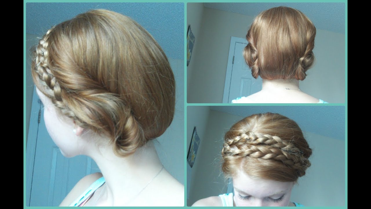 Faux Bob with Thick Braided Headband for Long Hair - YouTube