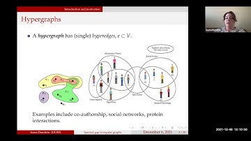 Ioana Dumitriu "Spectral Gap in Random Regular Graphs and Hypergraphs"