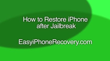 How to Restore iPhone after Jailbreak