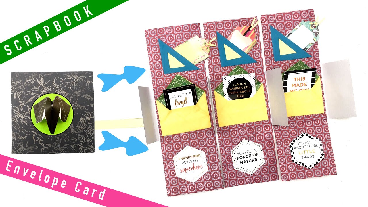 Message Envelope Card - DIY Tutorial by Paper Folds - 997 - YouTube