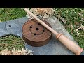 Making a turkey call  woodturning