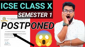 🔴 CISCE Failed to Conduct ICSE/ISC 2021 MCQs Online Semester-1 Board Exam "POSTPONED"- OFFLINE EXAMS