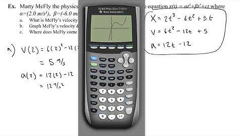 How to find position, velocity and acceleration using derivatives!