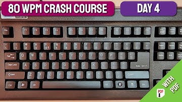 80 WPM Crash Course- DAY 4 | English Typing | Free Typing Lessons | Tech Avi