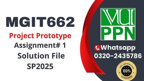 MGIT662 Assignment 1 solution sp2025 #bbit #vu #project #mgit662