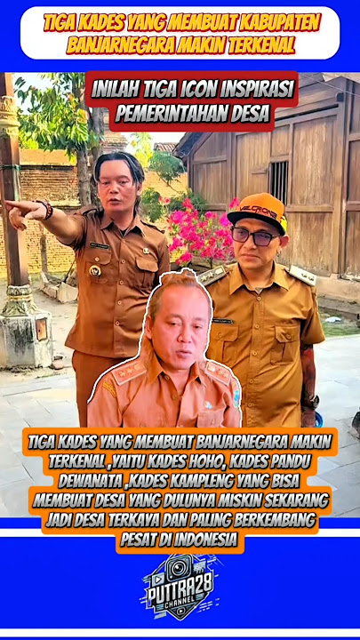 Three village heads who made Banjarnegara Regency even more famous #shorts #viralvideo #viral