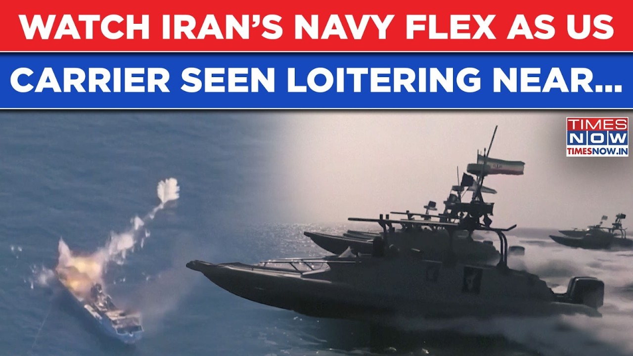 Iran’s Navy Flex On Cam As US Aircraft Carrier Seen Deployed Nearby: Khamenei’s Message To Trump?