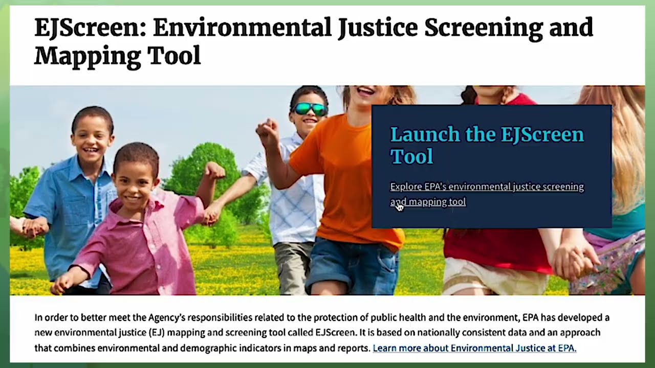 How to Create a Project Area Map Using EJ SCREEN