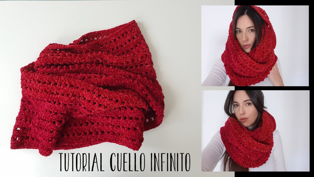 Tutorial cuello infinito crochet (super fácil)