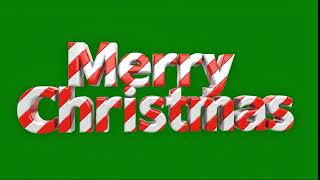 Merry Christmas Candy Cane Text Animation – Rotating Holiday Loop 05