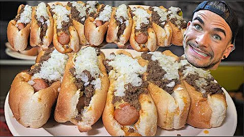 "YOU WONT EVEN EAT HALF" IMPOSSIBLE HOT DOG CHALLE...