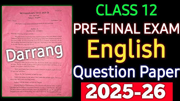 HS 2026 PRE-FINAL EXAM ||HS 2026||PRE-FINAL EXAM ||AHSEC ||HS 2ND YEAR 2026