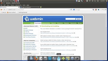 How to install webmin for a webbased GUI to manage your Linux server