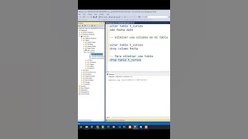 Eliminar una tabla mediante comandos en SQL Server  #desarrollobackend #sqlserver