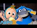 Arpo wants to recharge  baby daniel and arpo the robot  funny cartoons for kids