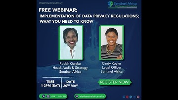 Data Protection & Privacy Webinar