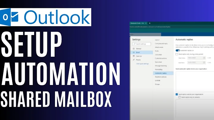How to Add an Out of Office on a Shared Mailbox in Outlook