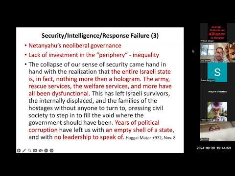 Joel Beinin - Understanding October 7, 2023, and Israel's War on the Gaza Strip (September 20, 2024)