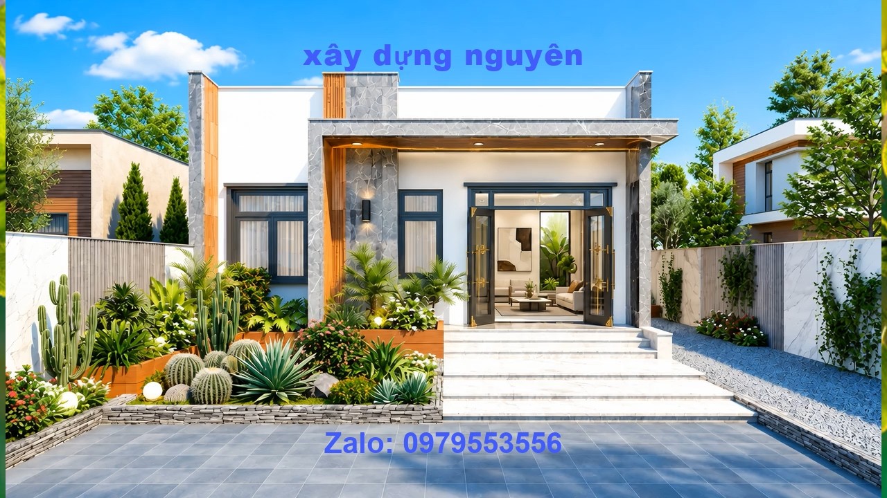 Mẫu Nhà Cấp 4 Diện Tích 6x18m Thiết Kế 3 Phòng Ngủ #nhacap4
