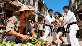 A samurai assaulted a woman, but a young martial master killed him with one strike