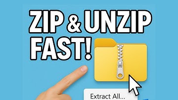 How to Zip and Unzip Files on Windows (Fast & Easy!) (Windows Tutorial)