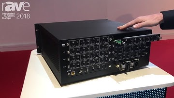 ISE 2018: CYP Shows Mod X 16x16 HDMI HDBaseT Matrix With PoE