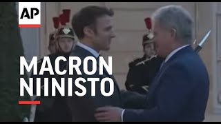 Macron welcomes Finnish counterpart Sauli Niinisto