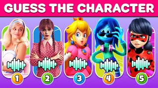 Guess The Emoji 🎬Who dance better? Wednesday, Elsa, Lady bug, Peach, Ember, M3gan